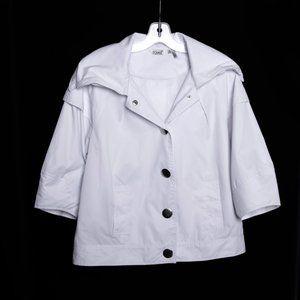 Ladies White Fall Jacket by Ravel - Size Medium